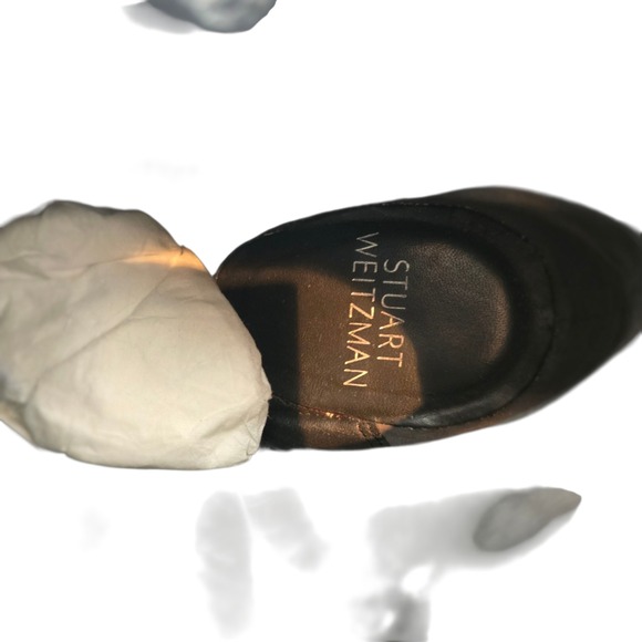 Stuart Weitzman Suede Wedge Ankle Boots Women's 8N Black Spain Minimalist Urban - Picture 3 of 10